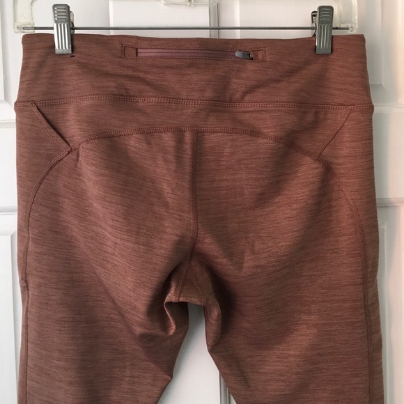 Nike Racer Warm Running Tights Leggings Brown Size L - Picture 7 of 12